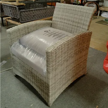 Aluminum Rattan Outdoor Garden Chairs for Balcony and Restaurant Furniture