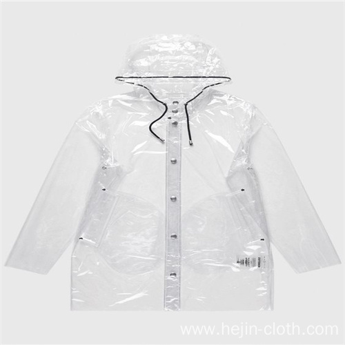 Waterproof White pvc rainwear jacket China Manufacturer