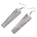 Boucles d&#39;oreilles de cicatrisation Black Oneyx Geométrique Rectangle Gemone Gemone Bijoux pour les filles