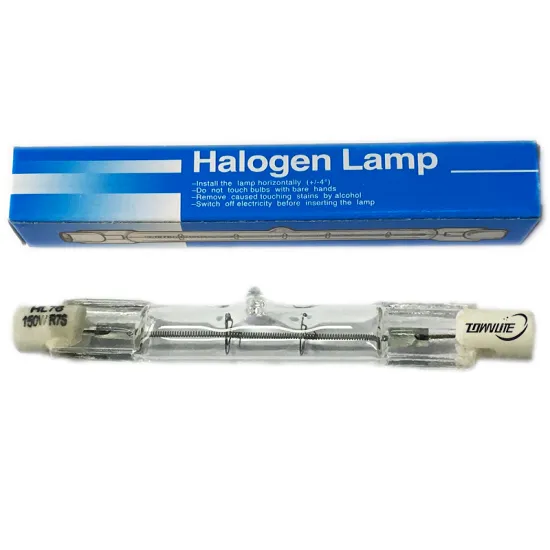 150W Clear Quartz Glass Halogen Linear Tube Lamp Equivalent to Incandescent Bulbs (J78 R7S)