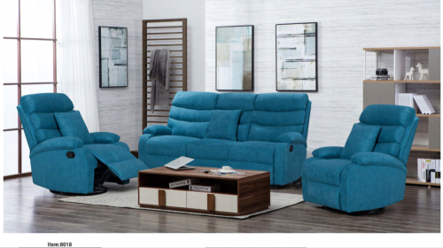 Modern design 3 stycken mode mjuk recliner soffa