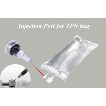 Port d&#39;injection CE pour sac de nutrition d&#39;infusion