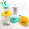 Silikon Kaffe Te Mugg Kopp Locket Cap Lids