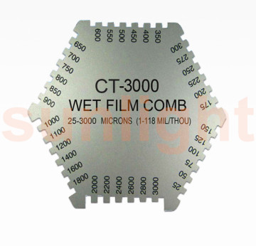 Wet Film Comb Wet Paint Thickness Gauge 25-3000um CT-3000