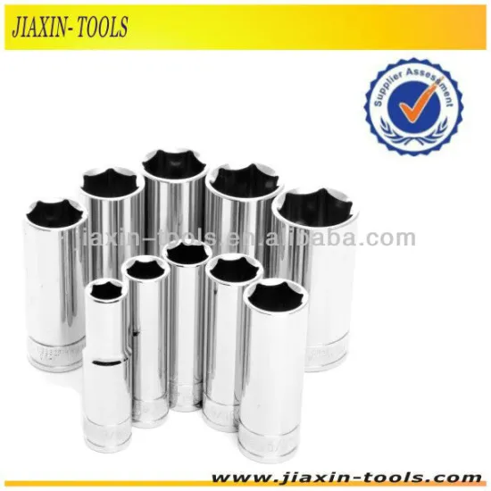 Dr.1/2'' Drop Forged deep socket with Mirror Surface in size 8mm-32mm