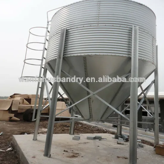 galvanized and fiberglass poultry chicken/duck feed silo