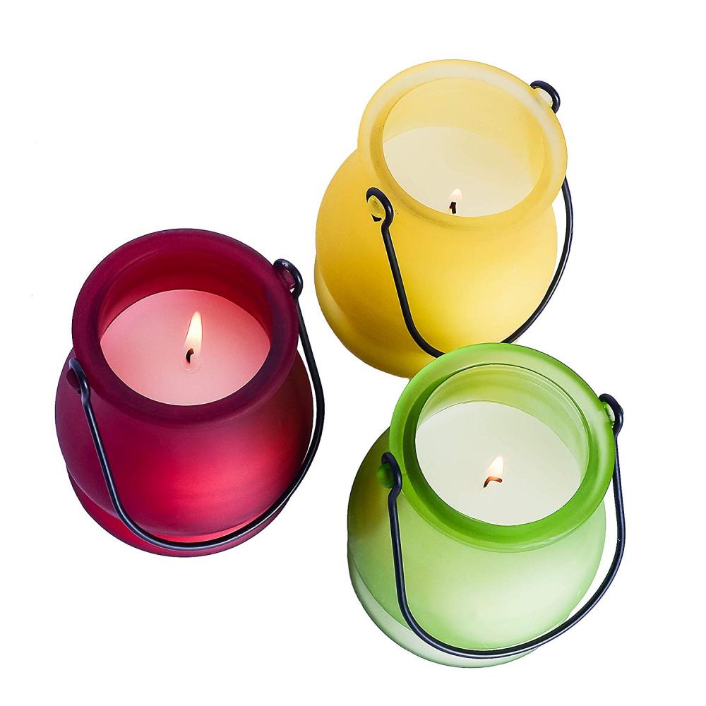 Bougies Citronella Grand Jar en verre Citronella