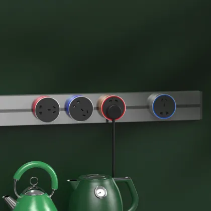 Wall Track Socket Movable Power Rail System