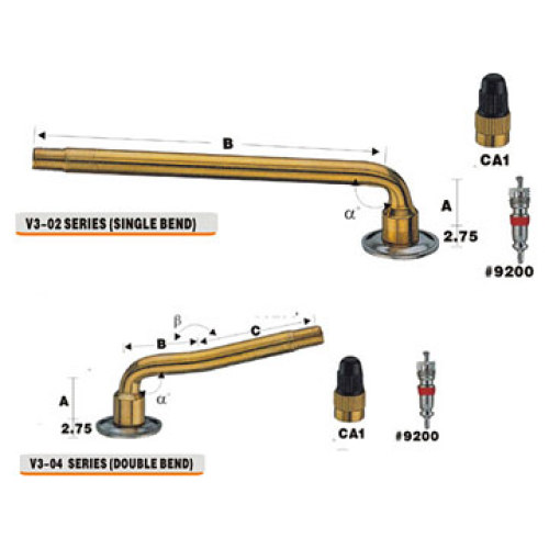 Screw-on Universal Tire Valve for Truck and Bus