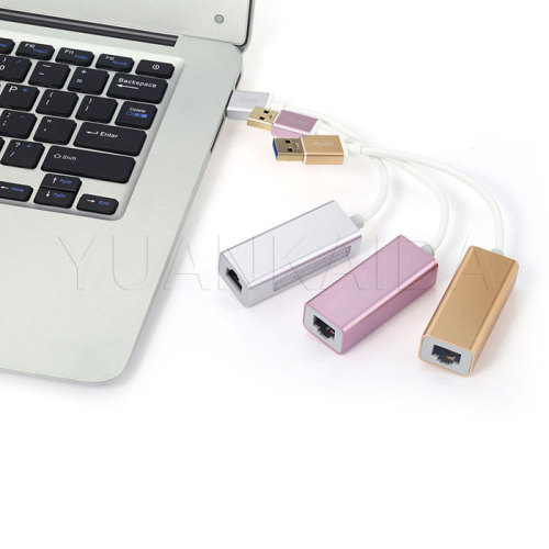 USB-3.0-Netzwerk-Adapter aus Aluminium