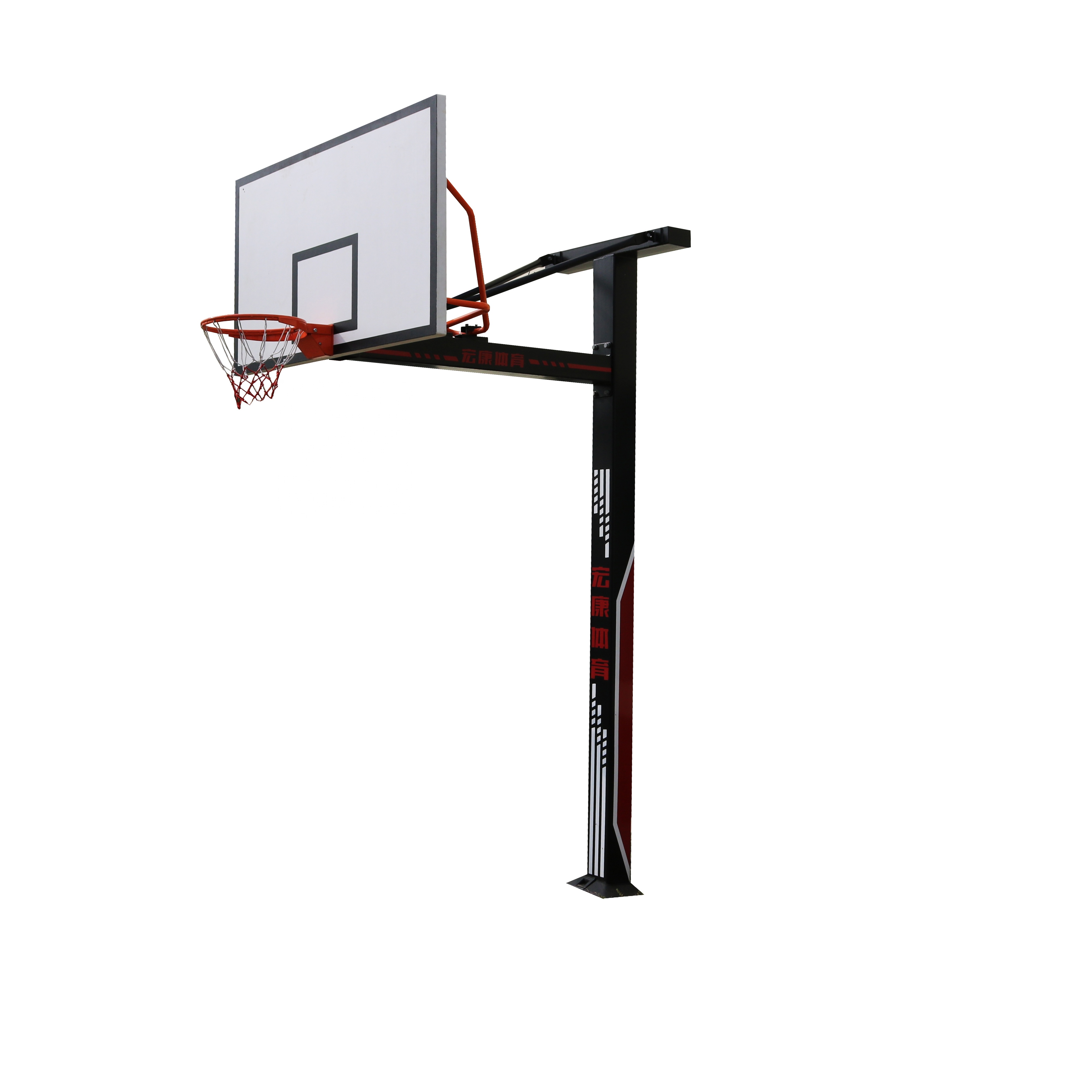 Fixed inground basketball hoop Stand for school