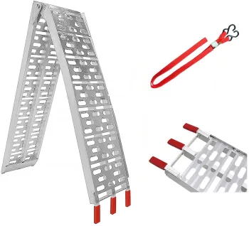 TERFU Aluminum Loading Ramp for ATV/Motorcycle/Truck - Foldable 340KG Capacity