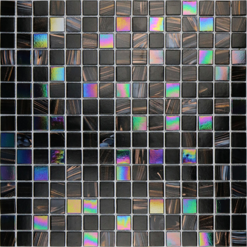 Piastrelle per mosaico in vetro nero