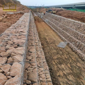 Paredes de gabião de alta qualidade para controle de erosão