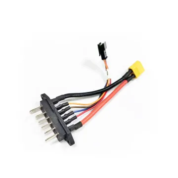 6P battery connector cable for charging