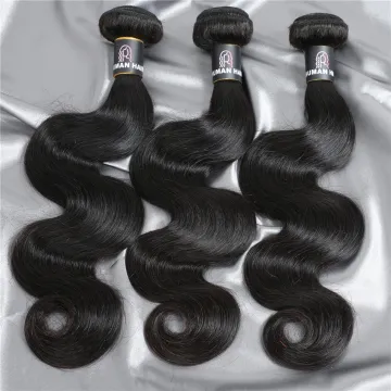 Cuticle Aligned Hair Weave Virgin Brazilian Human Hair Body Wave Texture Natural Black Hair Bundles