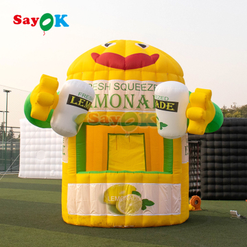 Inflatable Lemon Pop Up Beach Tent: Beverage Stand & Drinks Station