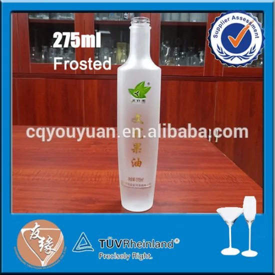 Chongqing factory OEM/ODM white colored liquor bottle 275ml