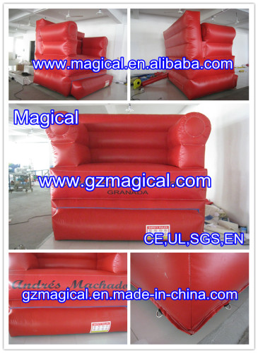 CE Certificate Inflatable Sofa Model for Advertising