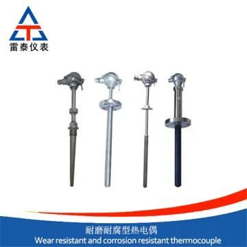 Wear-resistant and corrosion-resistant thermocouple