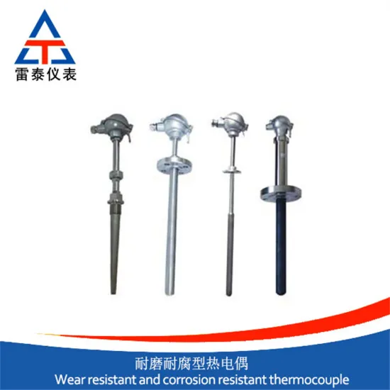 Wear-resistant and corrosion-resistant thermocouple