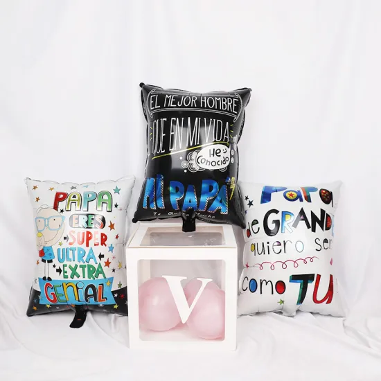 5pcs balloons Spanish Happy Father's Day Helium Globos Feliz Dia Super Papa Foil Balloon father mother Party Decoration Globos