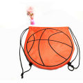 Single Basketball Shape Drawstring Backpack