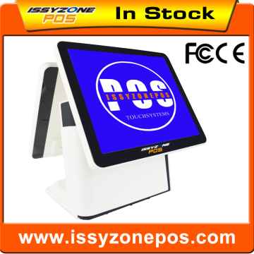 2016 New Modern Pos System Machine Touch Dual Screen Pos Systems Tablet White IZP010