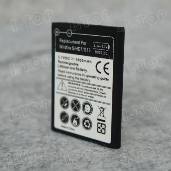 For HTC HD3 HD7 Wildfire S battery,3.7V 1500mAh, Made in china