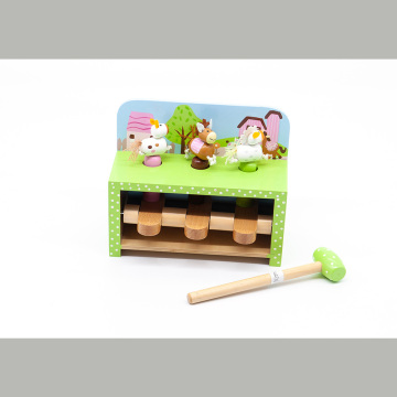 wooden pull along toy,wooden ice cream cart toy