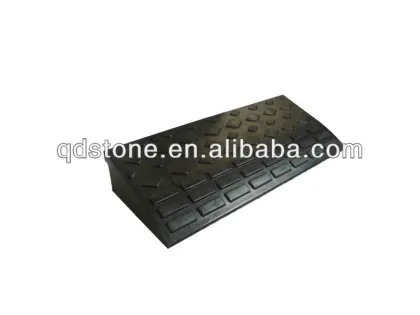 solid rubber step as a slope