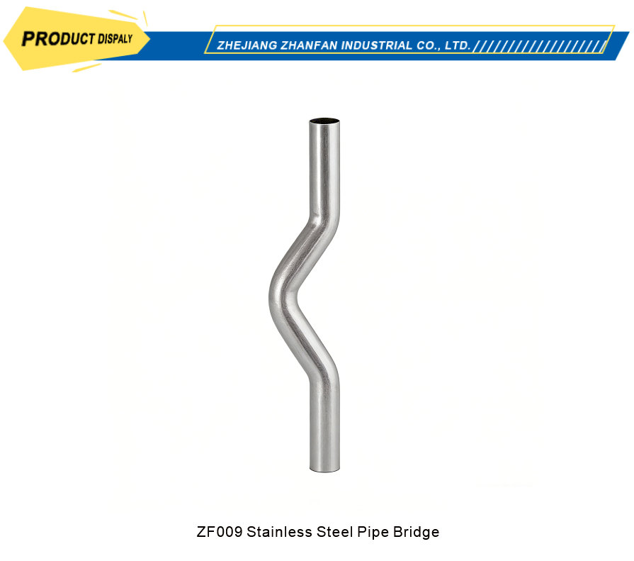 Durable stainless steel pipe bridge