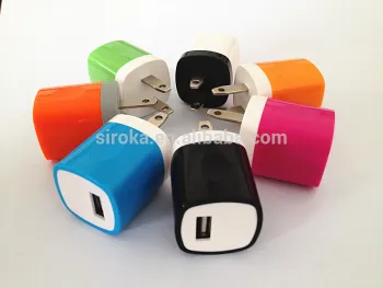 Fast charging speed Original Design USB home phone charger 5V 1A output with customized colors