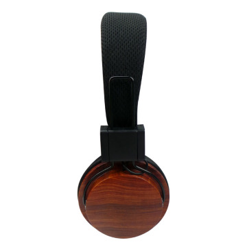 耳の有線のベースイヤホンの上の木製のHifiヘッドフォン