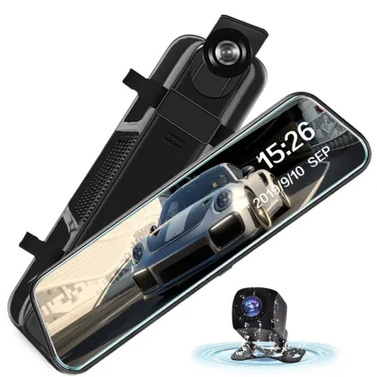 9.66 Inch High-Definition Rearview Mirror Car Dash Cam Recorder