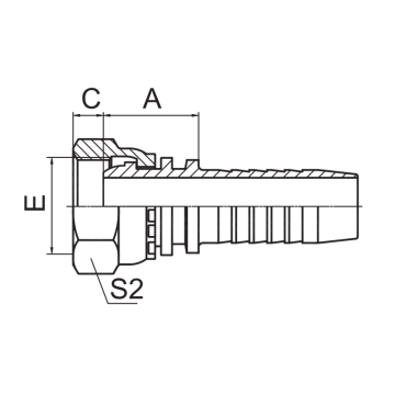 Metrische vrouwelijke multiseale hydraulische fittingen