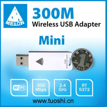 Mini 300Mbps USB WiFi Adapter/Mini 300m Wireless lan card