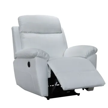 Modern Leather Power Electric Reclining Single Seater Function Couch Sofa