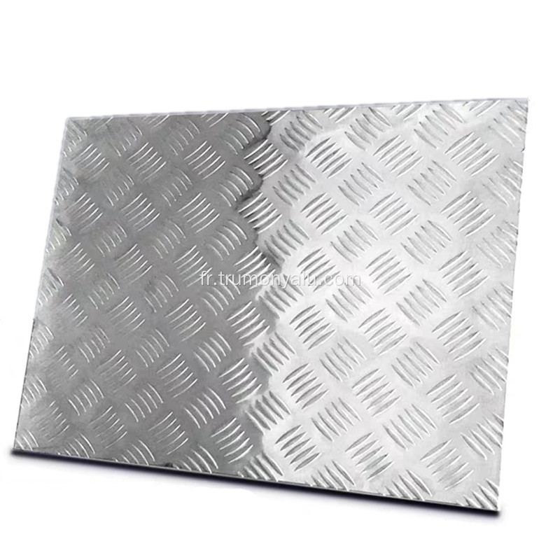 Feuille à carreaux en aluminium de hauteur de barre élevée pour remorque