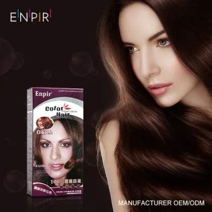 OEM Wholesale Custom Private Label Home Use Hair Dye - Dark Brown Shampoo Hair Color