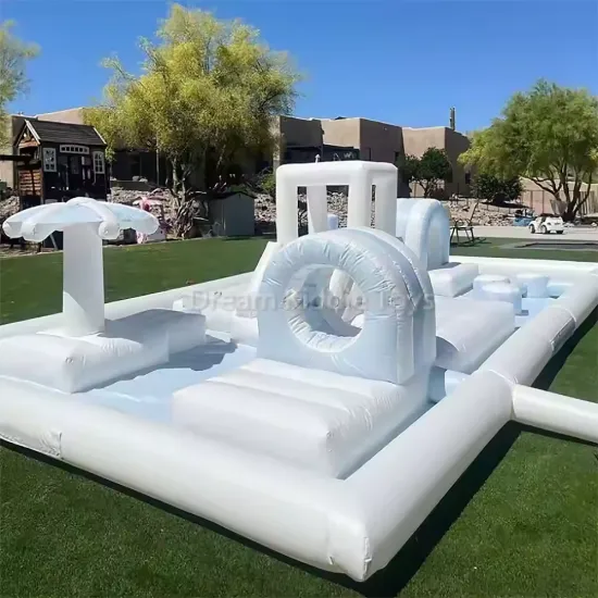 White PVC Unisex Outdoor Inflatable Play Equipment: Playground Water Slide Pool & Obstacle Course