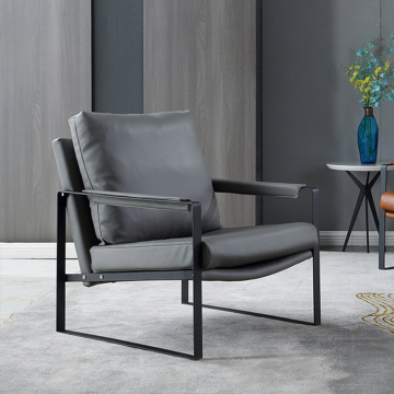 Modern Lounge Chair with Upholstered Armchair Fabric