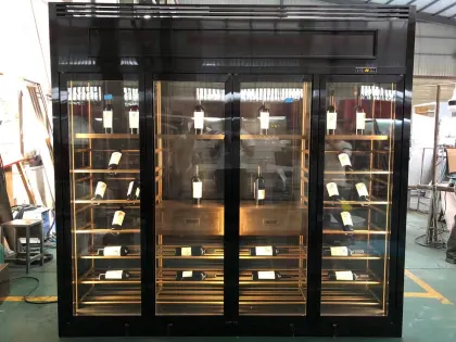 Customizable Temperature Controlled Wine Cabinet & Display Storage