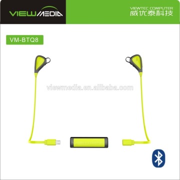 Q8 sport bluetooth cheap headphone with power bank