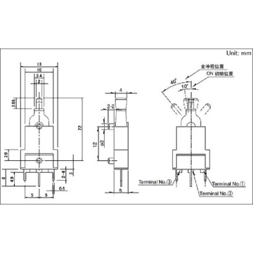 Công tắc phát hiện cho cần điều khiển chống thấm nước