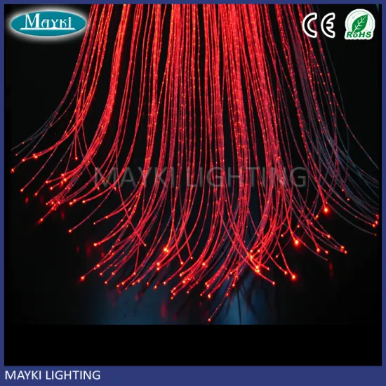 Application of optical fiber for kids with 3*.075mm sparkle fiber optic cable 16W RGB LED light engine