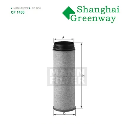 MANN INNER AIR FILTER CF1430 FOR KING LONG 4574556159