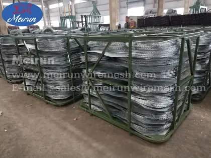 Razor barbed wire Barrier car