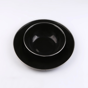 Enamelwares Big Square Salad Bowl Cast Iron Bowl Plate