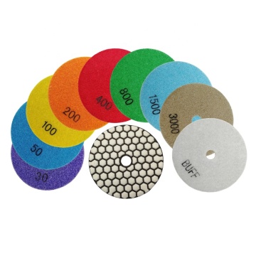 SHDIATOOL 4inch/5inch Quartz Marble Granite Flexible Dry Diamond Polishing Pads